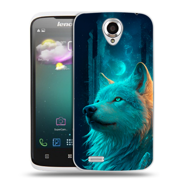 Пластиковый чехол на Lenovo S820 с принтом бабочки саккура Пластиковый чехол на Lenovo S820 с принтом бабочки саккура