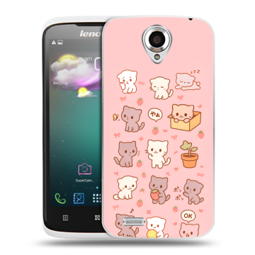 Пластиковый чехол на Lenovo S820 с принтом Hello Kitty Хелоу Кити Пластиковый чехол на Lenovo S820 с принтом Hello Kitty Хелоу Кити