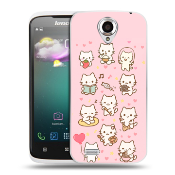 Пластиковый чехол на Lenovo S820 с принтом Hello Kitty Хелоу Кити Пластиковый чехол на Lenovo S820 с принтом Hello Kitty Хелоу Кити