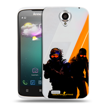Пластиковый чехол на Lenovo S820 с принтом Контер страйк Counter strike Пластиковый чехол на Lenovo S820 с принтом Контер страйк Counter strike
