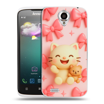 Пластиковый чехол на Lenovo S820 с принтом для девочек Пластиковый чехол на Lenovo S820 с принтом для девочек