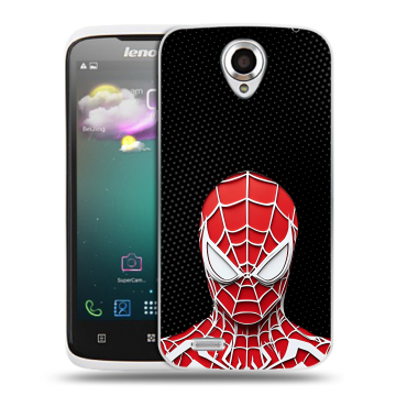 Пластиковый чехол на Lenovo S820 с принтом человек паук spiderman Пластиковый чехол на Lenovo S820 с принтом человек паук spiderman