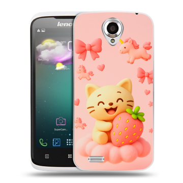 Пластиковый чехол на Lenovo S820 с принтом для девочек Пластиковый чехол на Lenovo S820 с принтом для девочек