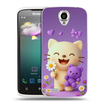 Пластиковый чехол на Lenovo S820 с принтом для девочек Пластиковый чехол на Lenovo S820 с принтом для девочек
