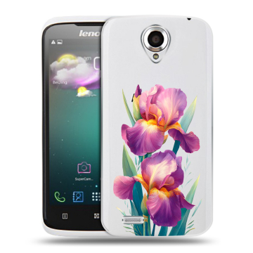 Пластиковый чехол на Lenovo S820 с принтом Цветы орхидеи Пластиковый чехол на Lenovo S820 с принтом Цветы орхидеи