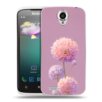 Пластиковый чехол на Lenovo S820 с принтом Цветы Пластиковый чехол на Lenovo S820 с принтом Цветы
