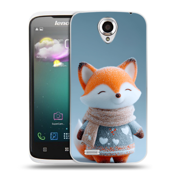 Пластиковый чехол на Lenovo S820 с принтом Лиса Пластиковый чехол на Lenovo S820 с принтом Лиса