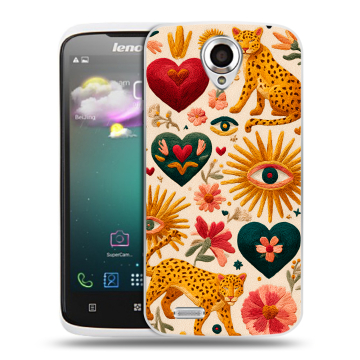 Пластиковый чехол на Lenovo S820 с принтом Модный принт Пластиковый чехол на Lenovo S820 с принтом Модный принт