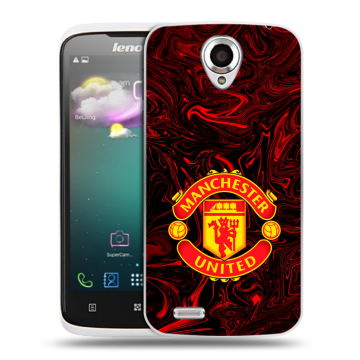 Пластиковый чехол на Lenovo S820 с принтом Manchester United Пластиковый чехол на Lenovo S820 с принтом Manchester United