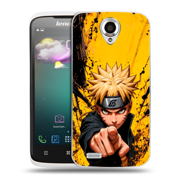 Пластиковый чехол на Lenovo S820 с принтом Naruto Наруто Пластиковый чехол на Lenovo S820 с принтом Naruto Наруто