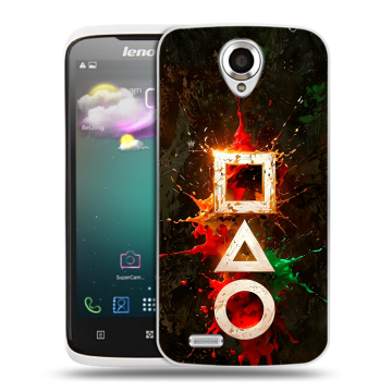 Пластиковый чехол на Lenovo S820 с принтом Squid Game Игра кальмара Пластиковый чехол на Lenovo S820 с принтом Squid Game Игра кальмара
