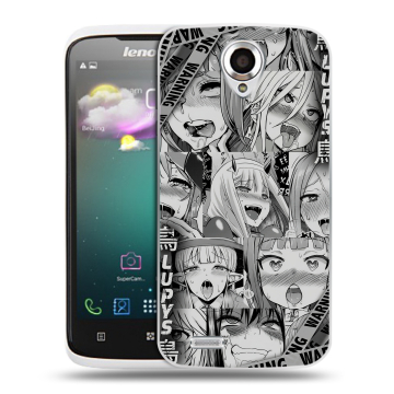 Пластиковый чехол на Lenovo S820 с принтом Ahegao Ахегао Аниме Пластиковый чехол на Lenovo S820 с принтом Ahegao Ахегао Аниме