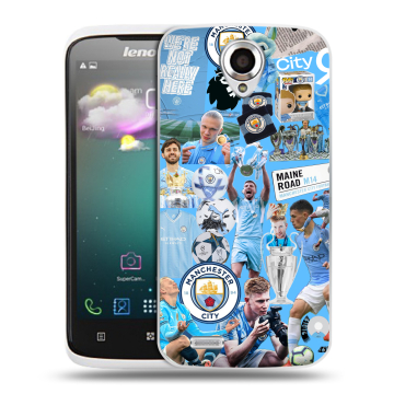 Пластиковый чехол на Lenovo S820 с принтом Man City Манчестер Сити Пластиковый чехол на Lenovo S820 с принтом Man City Манчестер Сити