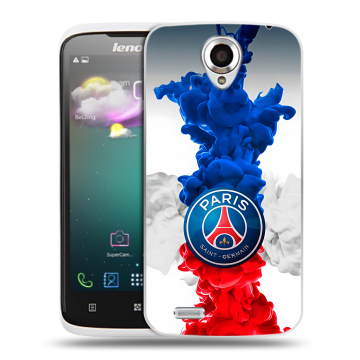 Пластиковый чехол на Lenovo S820 с принтом PSG ПСЖ Пластиковый чехол на Lenovo S820 с принтом PSG ПСЖ