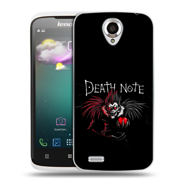 Пластиковый чехол на Lenovo S820 с принтом Death note Тетрадь смерти Пластиковый чехол на Lenovo S820 с принтом Death note Тетрадь смерти