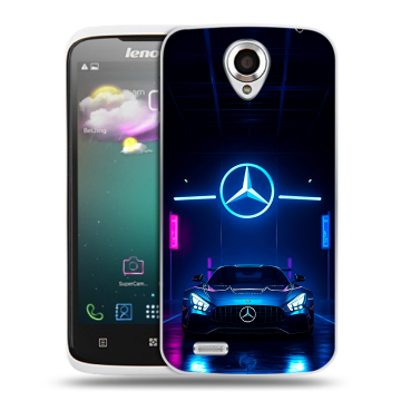 Пластиковый чехол на Lenovo S820 с принтом Mercedes Мерседес Пластиковый чехол на Lenovo S820 с принтом Mercedes Мерседес