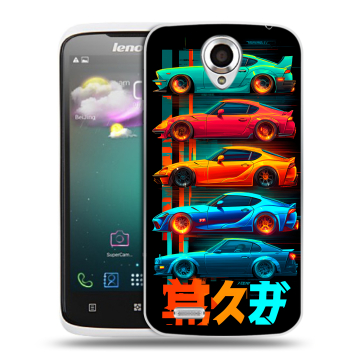 Пластиковый чехол на Lenovo S820 с принтом машины тачки Пластиковый чехол на Lenovo S820 с принтом машины тачки