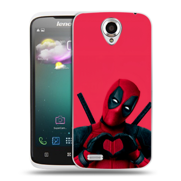 Пластиковый чехол на Lenovo S820 с принтом Дедпул Deadpool Пластиковый чехол на Lenovo S820 с принтом Дедпул Deadpool