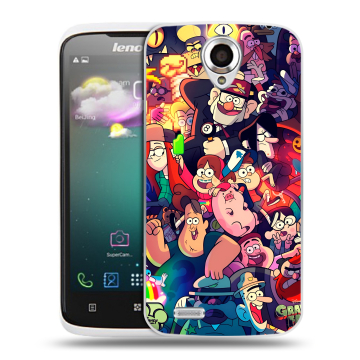 Пластиковый чехол на Lenovo S820 с принтом Gravity Falls Гравити Фолз Пластиковый чехол на Lenovo S820 с принтом Gravity Falls Гравити Фолз