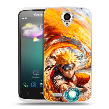 Пластиковый чехол на Lenovo S820 с принтом Аниме Наруто Naruto