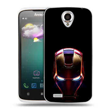 Пластиковый чехол на Lenovo S820 с принтом IronMan Железный человек