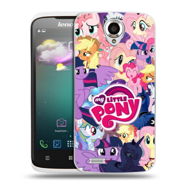Пластиковый чехол на Lenovo S820 с принтом My little pony Дружба чудо Пластиковый чехол на Lenovo S820 с принтом My little pony Дружба чудо
