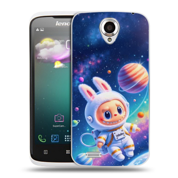 Пластиковый чехол на Lenovo S820 с принтом Labubu Лабубу Пластиковый чехол на Lenovo S820 с принтом Labubu Лабубу