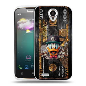Пластиковый чехол на Lenovo S820 с принтом Дональд Дак Доллар Пластиковый чехол на Lenovo S820 с принтом Дональд Дак Доллар