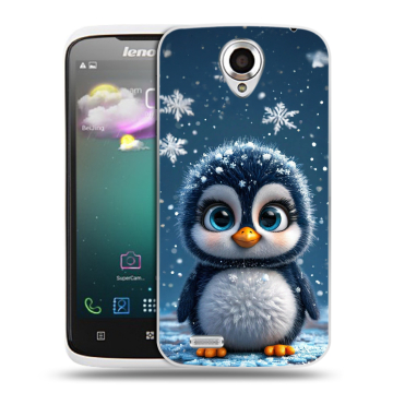 Пластиковый чехол на Lenovo S820 с принтом Новый год Пластиковый чехол на Lenovo S820 с принтом Новый год