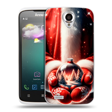 Пластиковый чехол на Lenovo S820 с принтом Новый год Пластиковый чехол на Lenovo S820 с принтом Новый год