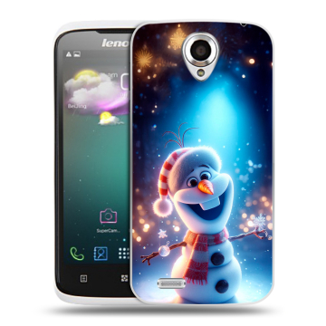 Пластиковый чехол на Lenovo S820 с принтом Новый год Пластиковый чехол на Lenovo S820 с принтом Новый год