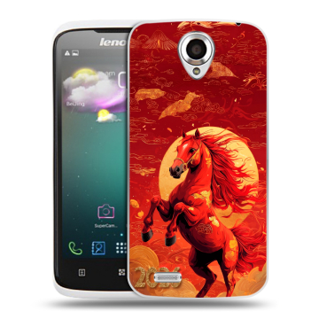 Пластиковый чехол на Lenovo S820 с принтом Новый год Пластиковый чехол на Lenovo S820 с принтом Новый год