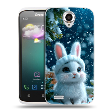 Пластиковый чехол на Lenovo S820 с принтом Новый год Пластиковый чехол на Lenovo S820 с принтом Новый год