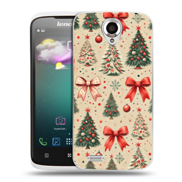 Пластиковый чехол на Lenovo S820 с принтом Новый год Пластиковый чехол на Lenovo S820 с принтом Новый год