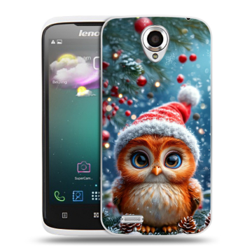 Пластиковый чехол на Lenovo S820 с принтом Новый год Пластиковый чехол на Lenovo S820 с принтом Новый год