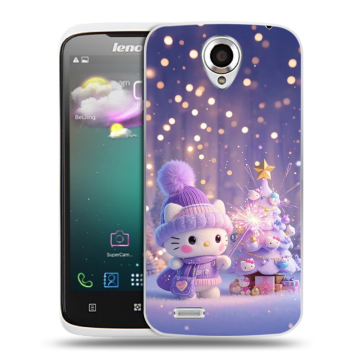Пластиковый чехол на Lenovo S820 с принтом Новый год Пластиковый чехол на Lenovo S820 с принтом Новый год