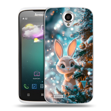 Пластиковый чехол на Lenovo S820 с принтом Новый год Пластиковый чехол на Lenovo S820 с принтом Новый год