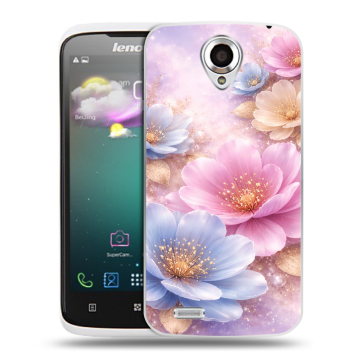 Пластиковый чехол на Lenovo S820 с принтом женский Пластиковый чехол на Lenovo S820 с принтом женский