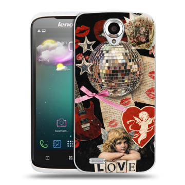 Пластиковый чехол на Lenovo S820 с принтом для девочек Пластиковый чехол на Lenovo S820 с принтом для девочек
