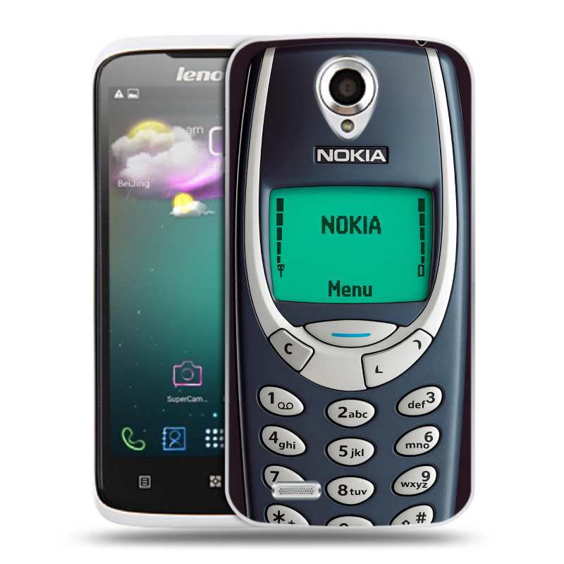 Пластиковый чехол на Lenovo S820 Ideaphone с принтом Старый телефон Пластиковый чехол на Lenovo S820 Ideaphone с принтом Старый телефон