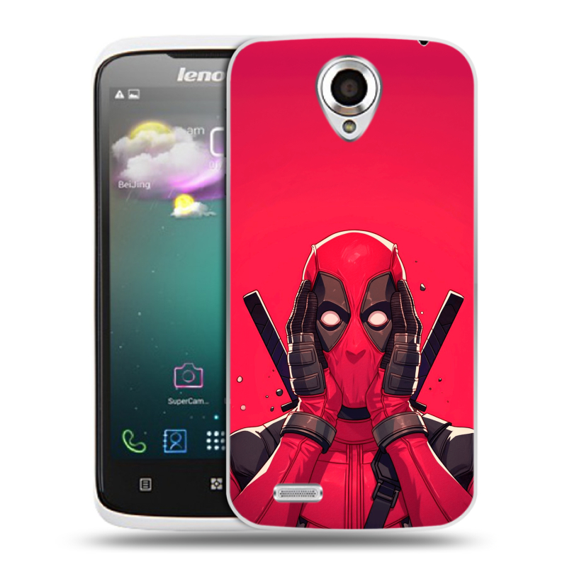 Пластиковый чехол на Lenovo S820 с принтом Дедпул Deadpool Пластиковый чехол на Lenovo S820 с принтом Дедпул Deadpool