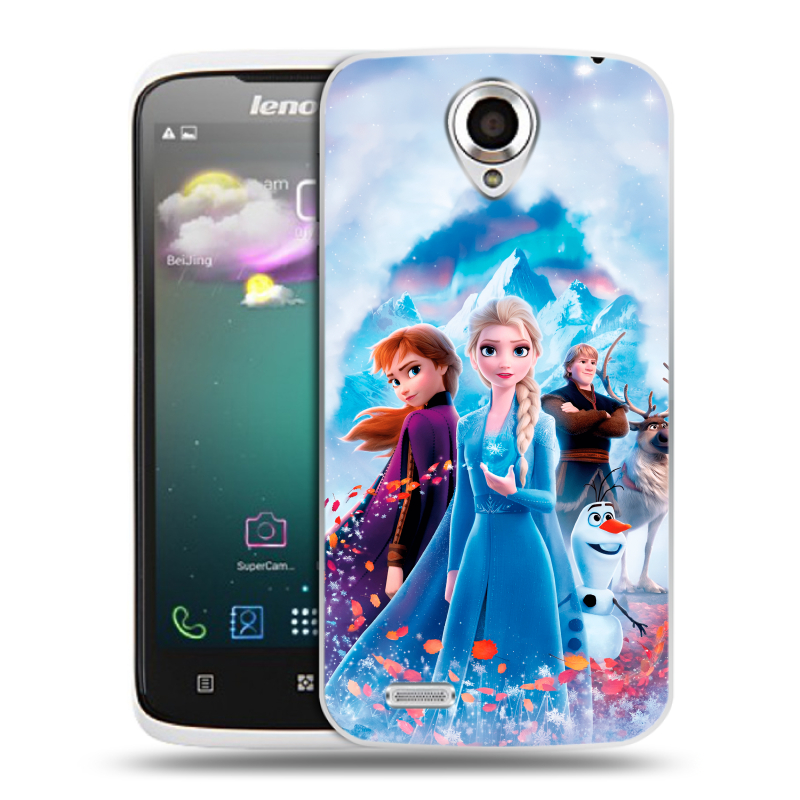 Пластиковый чехол на Lenovo S820 с принтом Холодное сердце Frozen Пластиковый чехол на Lenovo S820 с принтом Холодное сердце Frozen