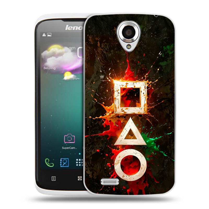 Пластиковый чехол на Lenovo S820 с принтом Squid Game Игра кальмара Пластиковый чехол на Lenovo S820 с принтом Squid Game Игра кальмара