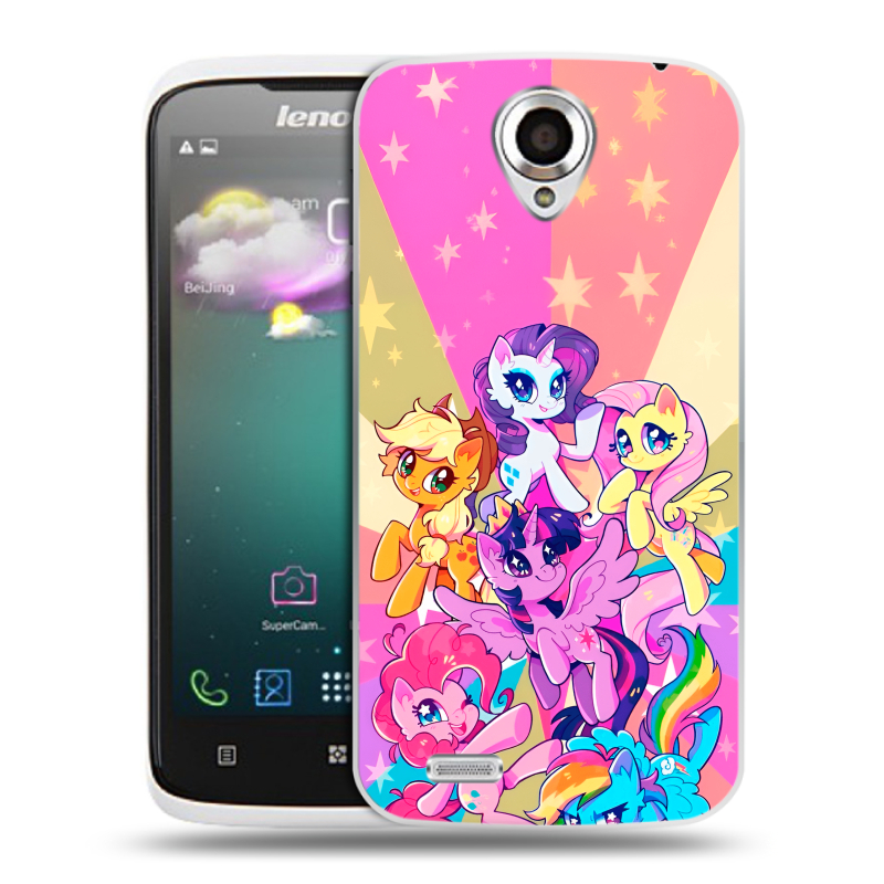 Пластиковый чехол на Lenovo S820 с принтом My little pony Дружба чудо Пластиковый чехол на Lenovo S820 с принтом My little pony Дружба чудо