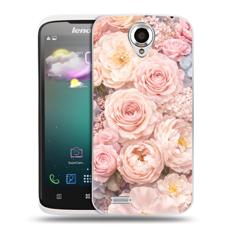 Пластиковый чехол на Lenovo S820 с принтом женский Пластиковый чехол на Lenovo S820 с принтом женский