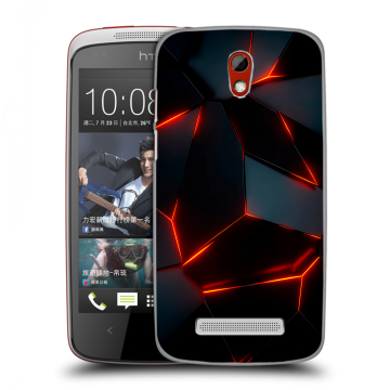 Пластиковый чехол на HTC Desire 500 с принтом Яркие абстракции