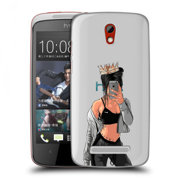 Пластиковый чехол на HTC Desire 500 с принтом Женские принты