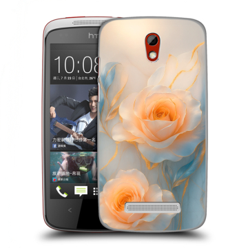 Пластиковый чехол на HTC Desire 500 с принтом Женский