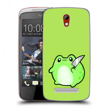 Пластиковый чехол на HTC Desire 500 с принтом Лягушенок