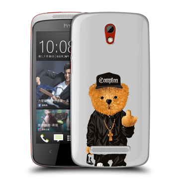 Пластиковый чехол на HTC Desire 500 с принтом Мишка